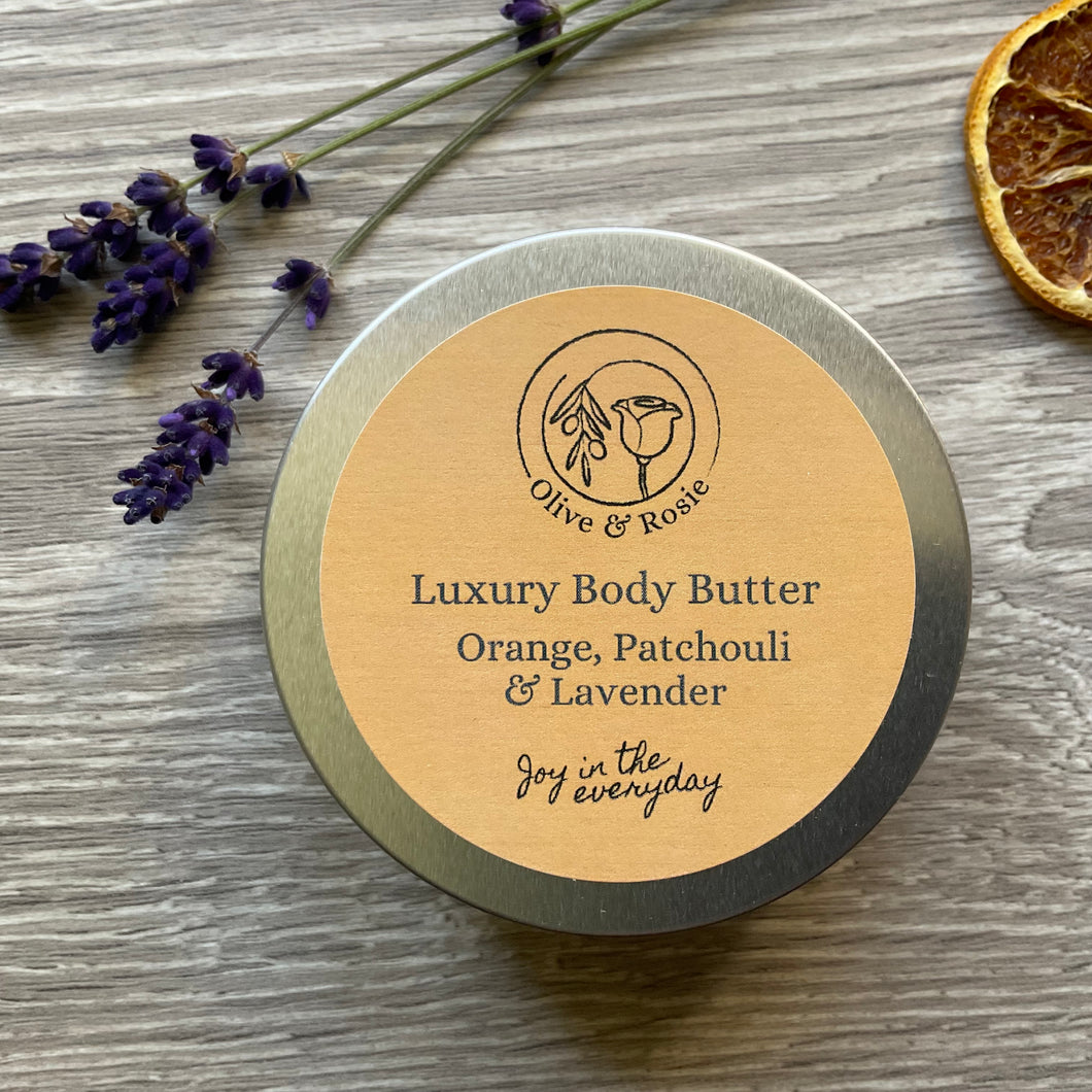 Luxury Whipped Body Butter - Orange, Patchouli & Lavender