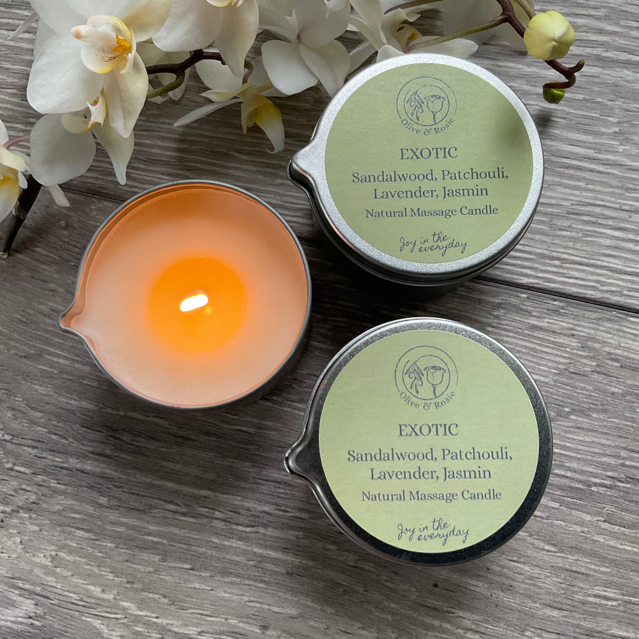 Aromatherapy Massage Candle - Exotic – Olive & Rosie